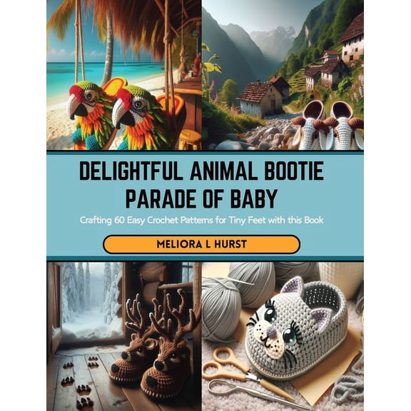 Delightful Animal Bootie Parade of Baby: Crafting 60 Easy Crochet Patterns for Tiny Feet with this Book (Paperback)