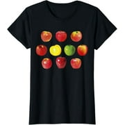 Delightful Applelicious Women's Tee - Showcasing Vibrant Red and Green Apples