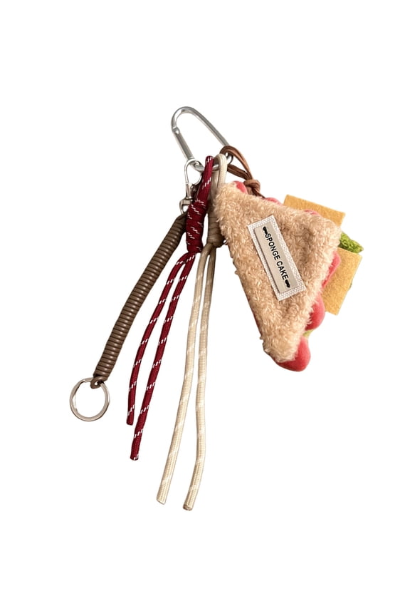 Delightful Dessert Keychain Plush Bag Charm Keyring Bags Pendant For Gift Giving