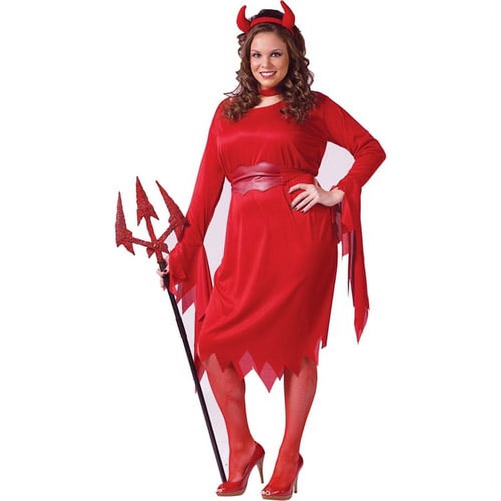 Delightful Devil Plus Size Adult Halloween Costume - Walmart.com