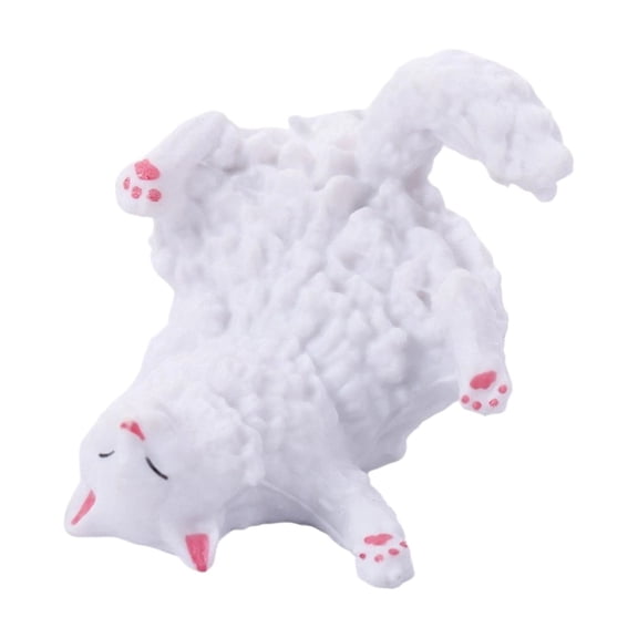 Delightful Figurines For Monitor Shelf Decors Statue Collection Accent Resin Kitten Figurine