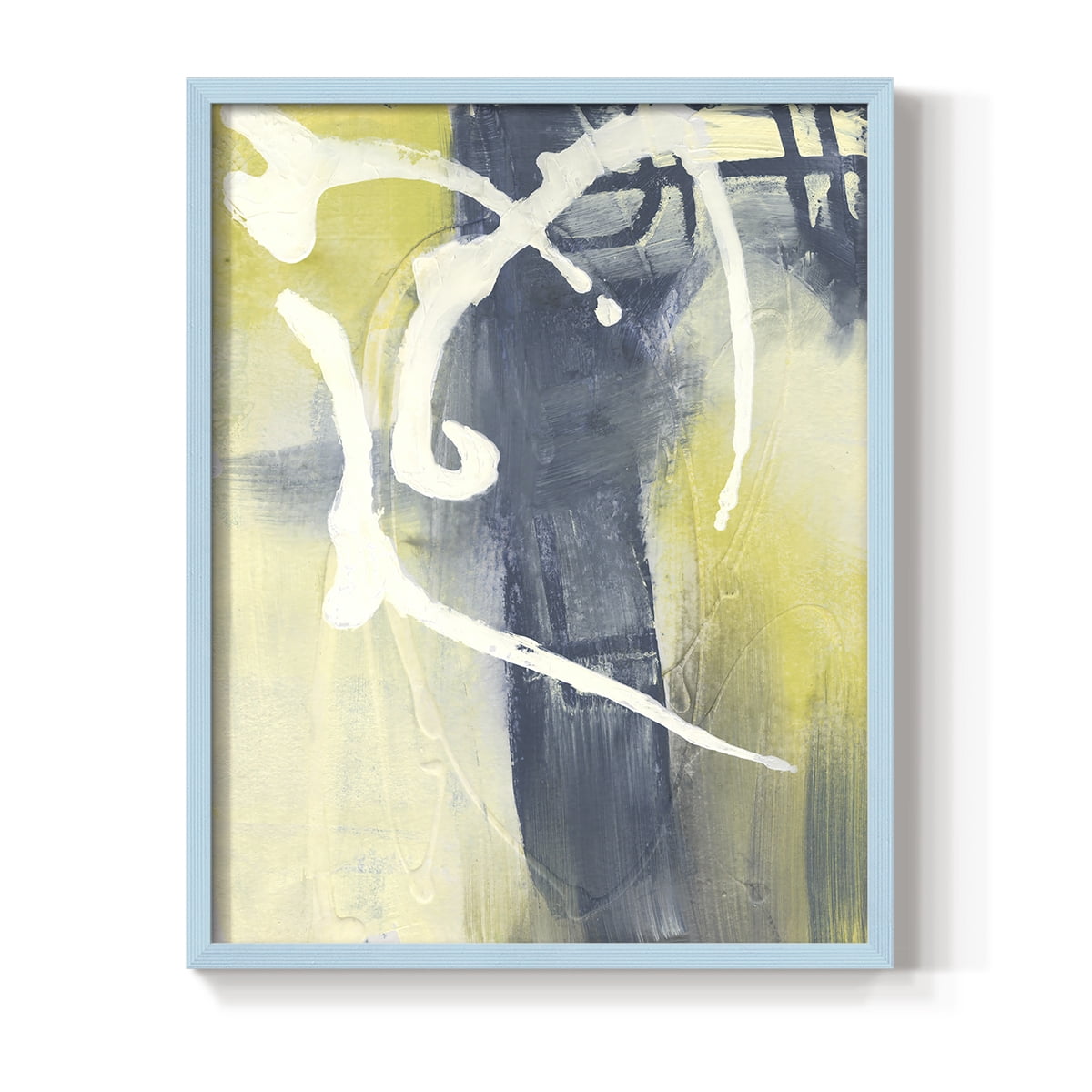 Delightful II Framed Print in Solid Wood 11 x 14 NO NAIL HANGING