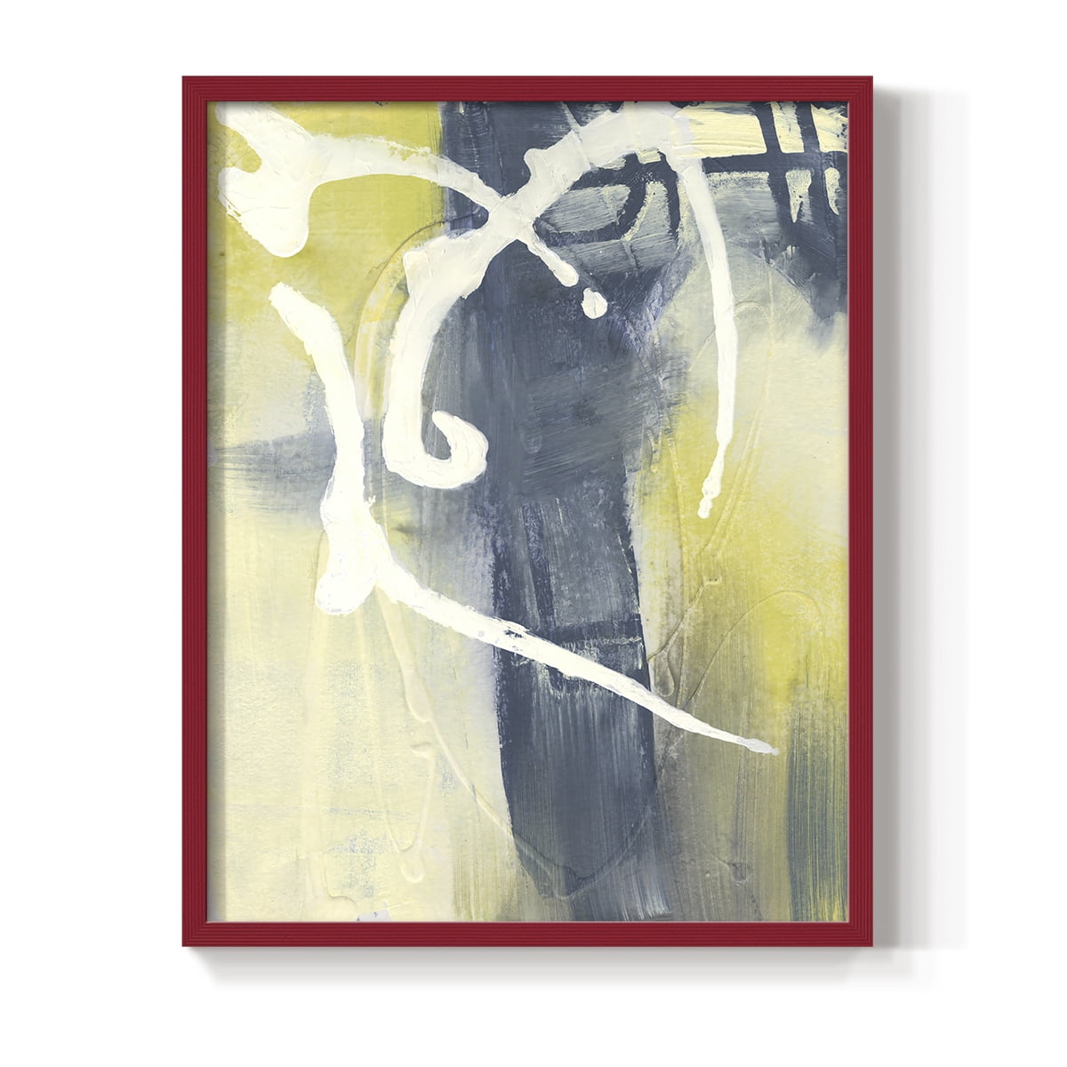 Delightful II Framed Print in Solid Wood 16 x 20 NO NAIL HANGING