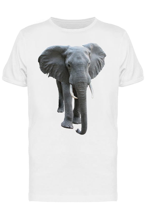 Delightful Looking Elephant T-Shirt Men -Image by Shutterstock, Male Medium
