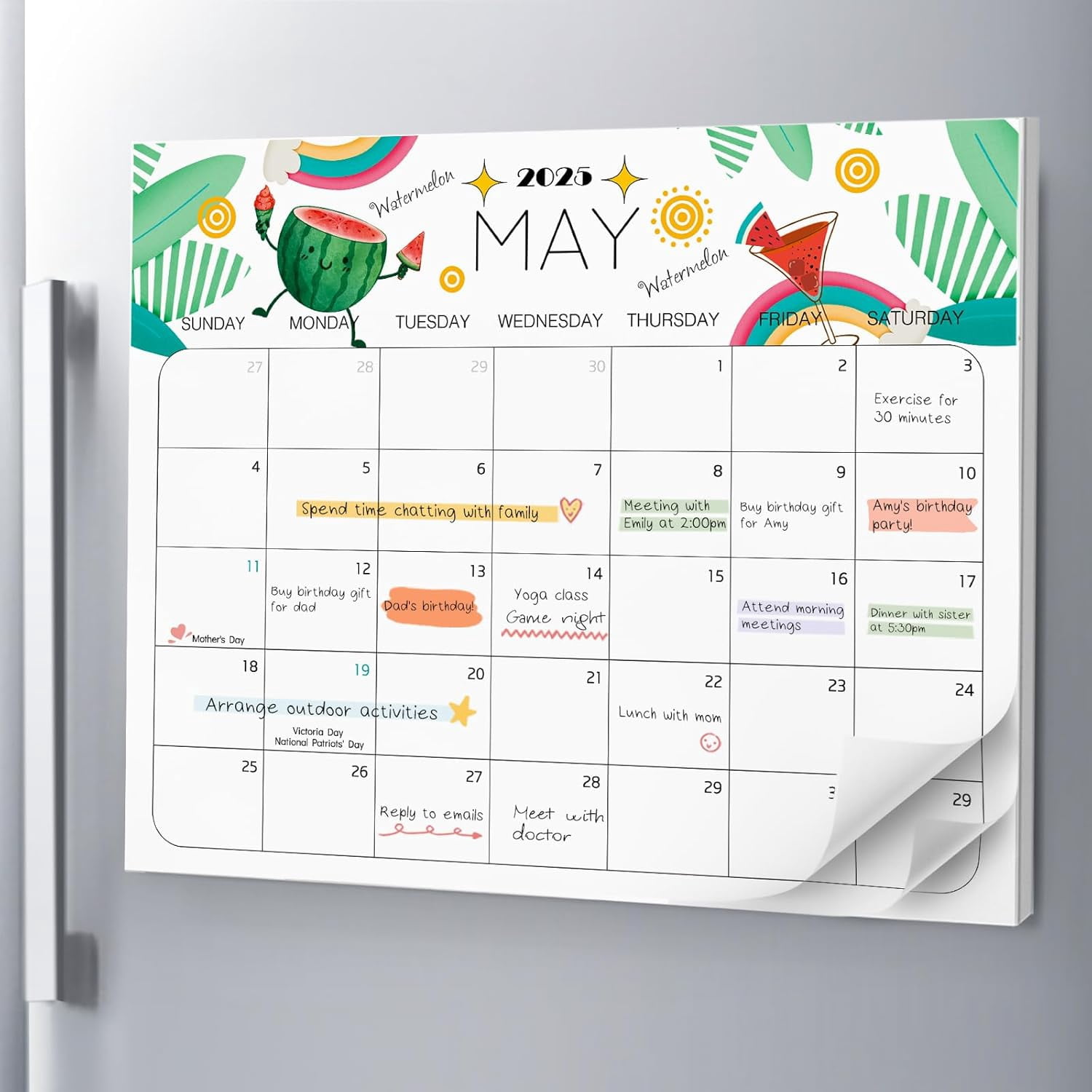 Delightful Fridge Calendar 20252026 calendar for — free download