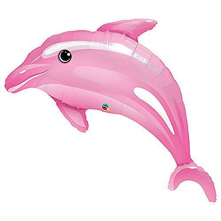 Delightful Pink Dolphin 42 Inch Foil Balloon Shape - Walmart.com