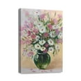 thumbnail image 1 of Delightful Pink Floral Canvas Wall Art 12X16inch Artwork Prints of Abstract Bouquet in Vase for Teen Girl's Bedroom. Attractive Picture Poster for Bathroom Decor, 1 of 7