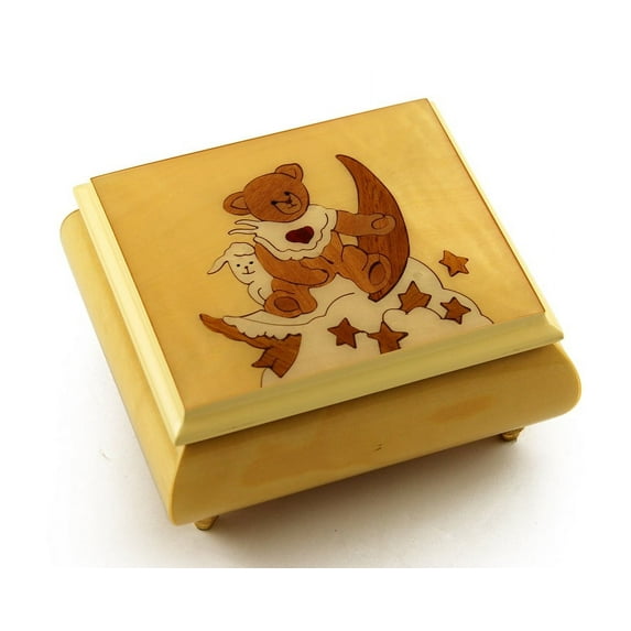 Delightful Thread Bears Moonlight Lullabear Sorrento Music Box - I'm A Little Teapot
