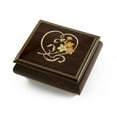 thumbnail image 1 of Delightful Warm Wood Tone Musical Jewelry Box with Floral and Heart Outline Inlay - Planetarium, 1 of 2