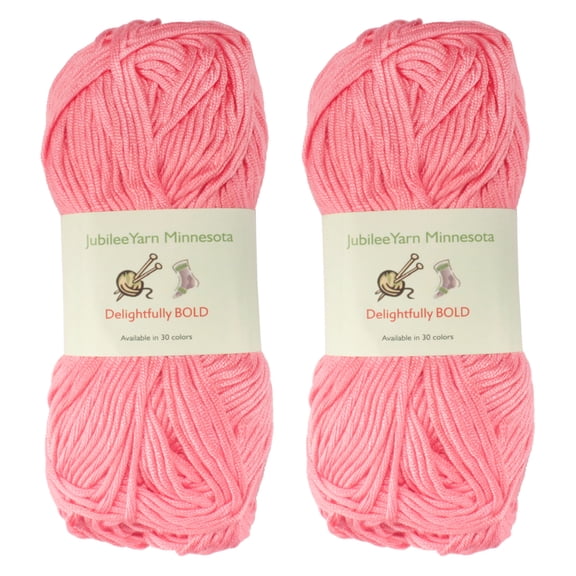 Delightfully Bold Tencel Worsted Weight Yarn, 100g Per Skein, 2 Skeins Color 03 Watermelon