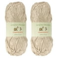 thumbnail image 1 of Delightfully Bold Tencel Worsted Weight Yarn, 100g Per Skein, 2 Skeins Color 09 Beloved Pearl, 1 of 6