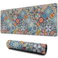thumbnail image 1 of Delightfully Designed: Small Sized Mandala Mouse Mat - Non-Slip, Stitched Edge, Waterproof - Women's Office Favorite (31.5x11.8 Inch), 1 of 7