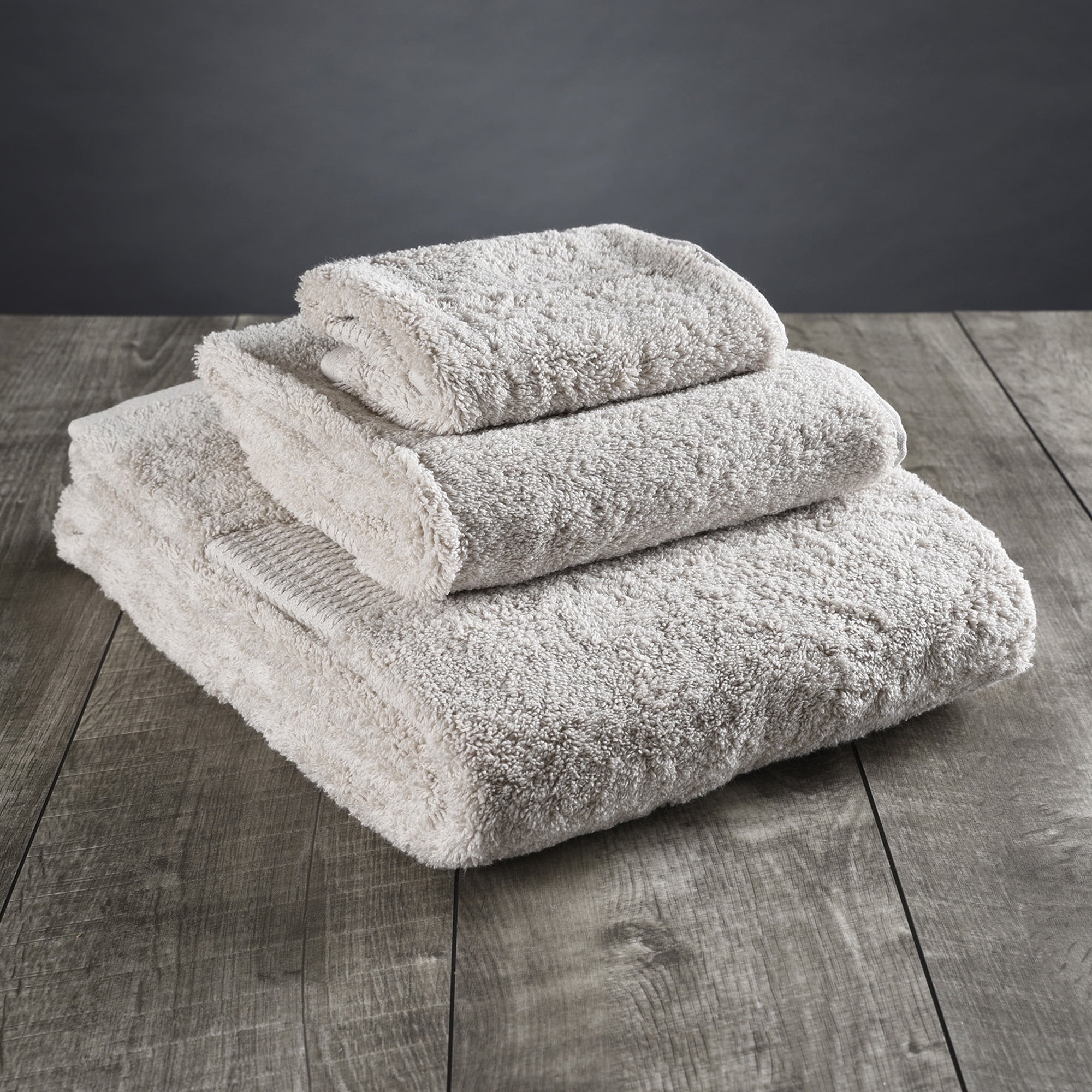 Delilah Home - 100% Organic Bath Towel Set - High Quality, Ultra-Soft, & Absorbent Turkish Organic Cotton Spa Towels - Eco-Friendly & Vegan (Three pieces Set-One Face/Hand/Bath Towels), Natural