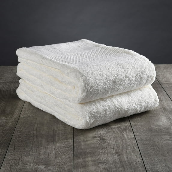 Delilah Home - 100% Organic Bath Sheet - High Quality, Ultra-Soft, & Absorbent Turkish Organic Cotton Spa Towels - Eco-Friendly & Vegan (One piece each 36x72) Pack of 1, White Towel