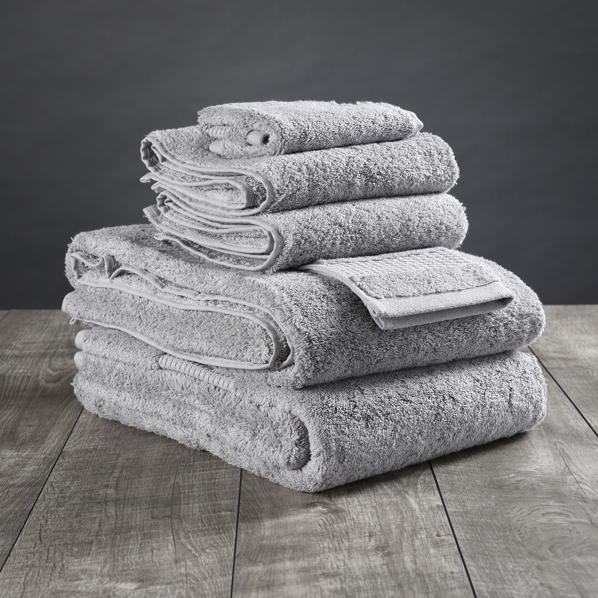 Light Gray Organic Turkish Cotton Bath Towel Set