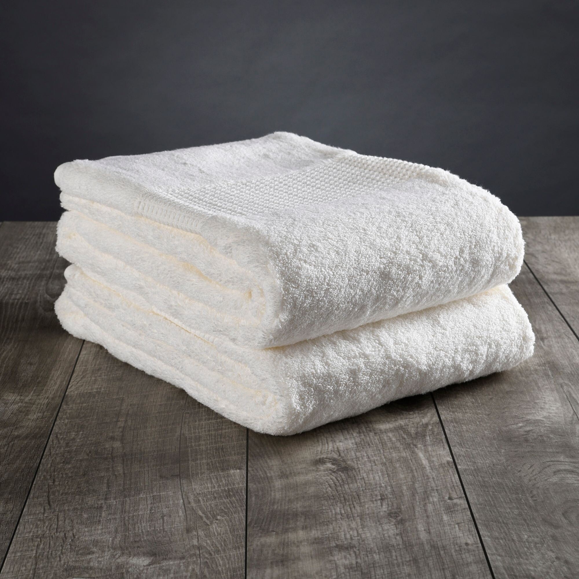 Luxurious White Organic Turkish Cotton Bath Towel Set