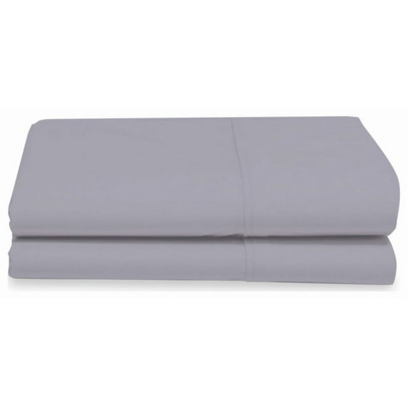 Delilah Home 100% Organic Cotton Bed Sheets, Gray, Queen Pillow