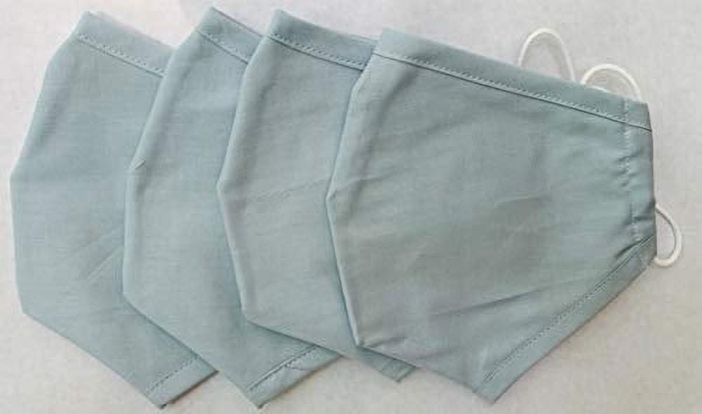 Delilah Home 100% Organic Cotton (GOTS) Essential Masks (4 pack) (Aqua)
