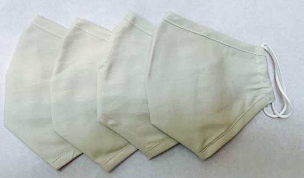Delilah Home 100% Organic Cotton (GOTS) Essential Masks (4 pack) (Natural)