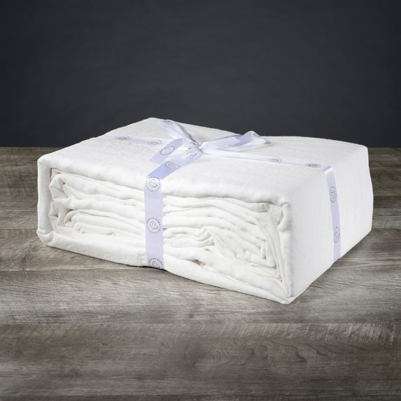 Delilah Home Sustainable Living 100% Organic Hemp Duvet Cover Only (White, King)