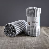 Delilah Home - Sustainable Living Sunset Beach Towel - Ultra Soft, Absorbent & Quick Dry Towel Made from Organic Cotton Material for Beach, Pool, Spa, Home, Hotel, and More - 36 x 70 Inch