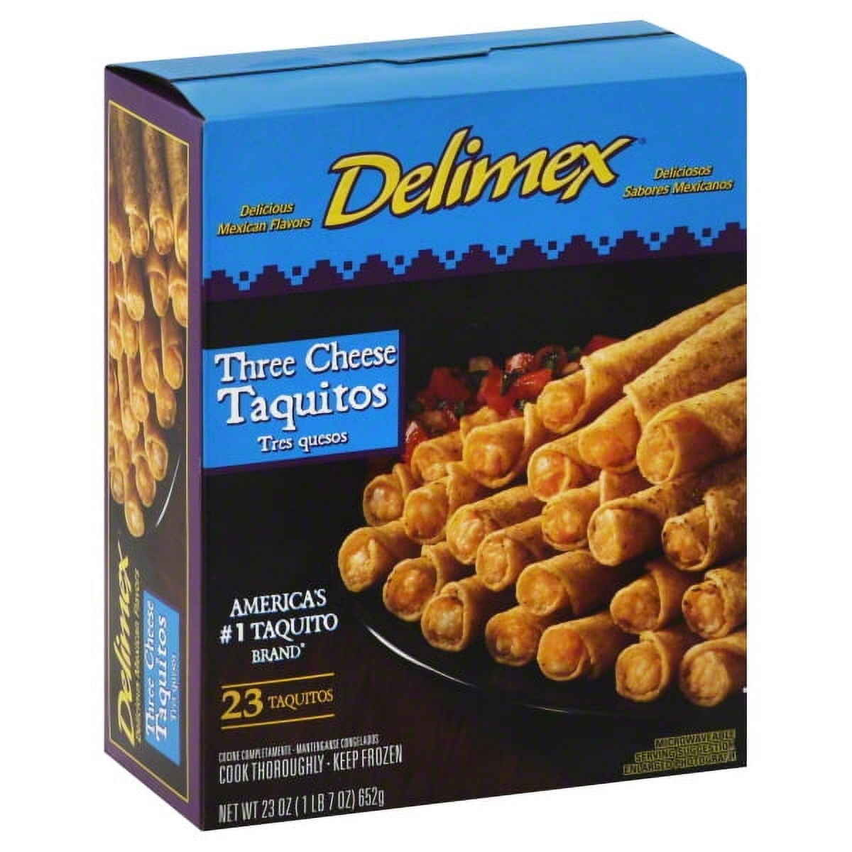 Delimex 23ct 3 Cheese Taquitos