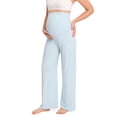 thumbnail image 1 of Delimira Modal Cotton Maternity Lounge Pants 28.5" Maternity Summer Wide Leg Pants, 1 of 5