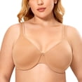 thumbnail image 1 of Delimira Women's Smooth Full Figure Large Busts Underwire Seamless Minimizer Bra, 1 of 4
