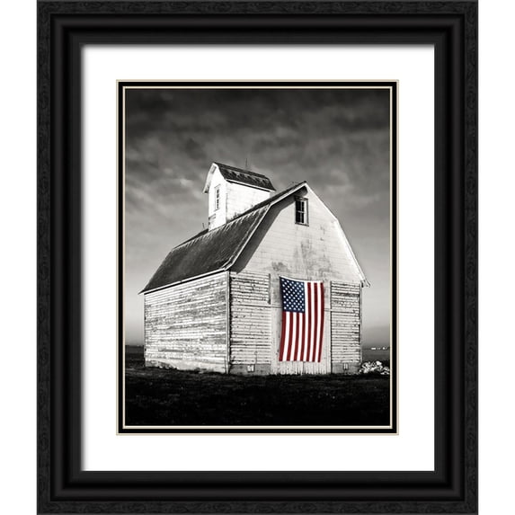 Delimont, Danita 12x14 Black Ornate Wood Framed with Double Matting Museum Art Print Titled - Modern Barn I