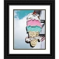 thumbnail image 1 of Delimont, Danita 12x14 Black Ornate Wood Framed with Double Matting Museum Art Print Titled - Retro Ice Cream, 1 of 4