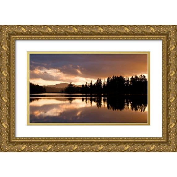 Delimont, Danita 14x10 Gold Ornate Wood Framed with Double Matting Museum Art Print Titled - Hammersley Inlet