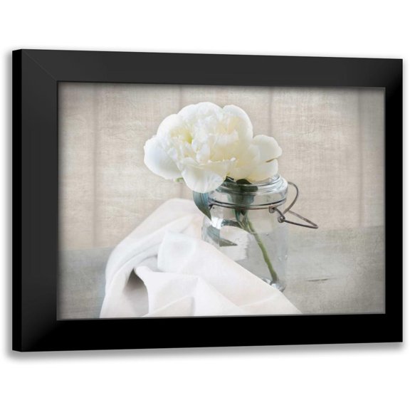 Delimont, Danita 14x12 Black Modern Framed Museum Art Print Titled - Mason Jar Bloom I