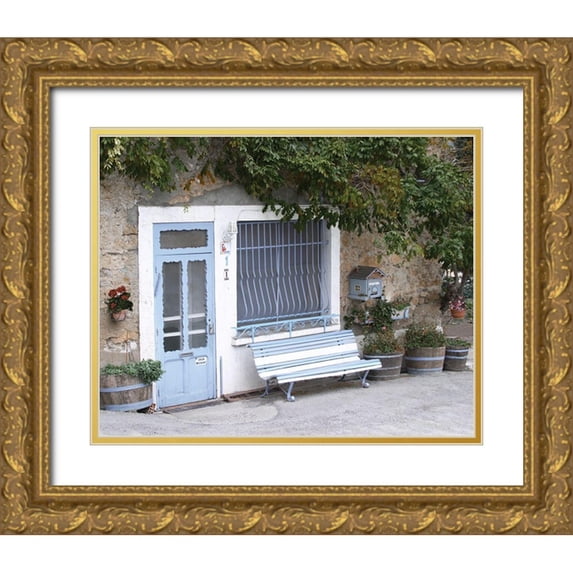 Delimont, Danita 14x12 Gold Ornate Wood Framed with Double Matting Museum Art Print Titled - Les Corbieres