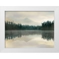 thumbnail image 1 of Delimont, Danita 14x12 White Modern Wood Framed Museum Art Print Titled - Jade Reflection, 1 of 4