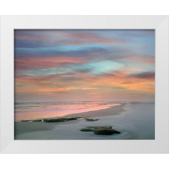 Delimont, Danita 14x12 White Modern Wood Framed Museum Art Print Titled - Sunset at