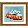thumbnail image 1 of Delimont, Danita 18x15 Gold Ornate Wood Framed with Double Matting Museum Art Print Titled - Sky Motel, 1 of 4