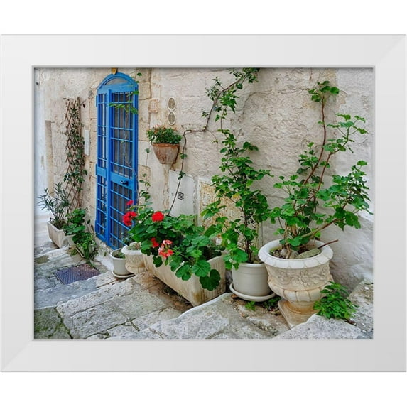 Delimont, Danita 18x15 White Modern Wood Framed Museum Art Print Titled - Front Door Oasis