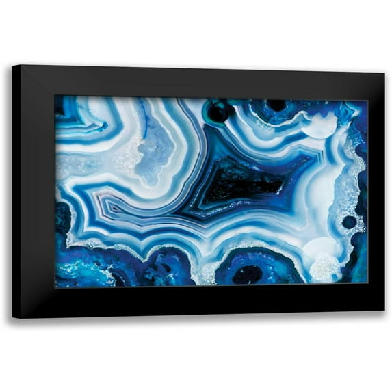 Delimont, Danita 24x17 Black Modern Framed Museum Art Print Titled - Indigo Agate I