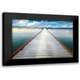 thumbnail image 1 of Delimont, Danita 24x17 Black Modern Framed Museum Art Print Titled - Long View Pier, 1 of 5