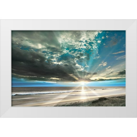 Delimont, Danita 24x17 White Modern Wood Framed Museum Art Print Titled - Pacific Coast