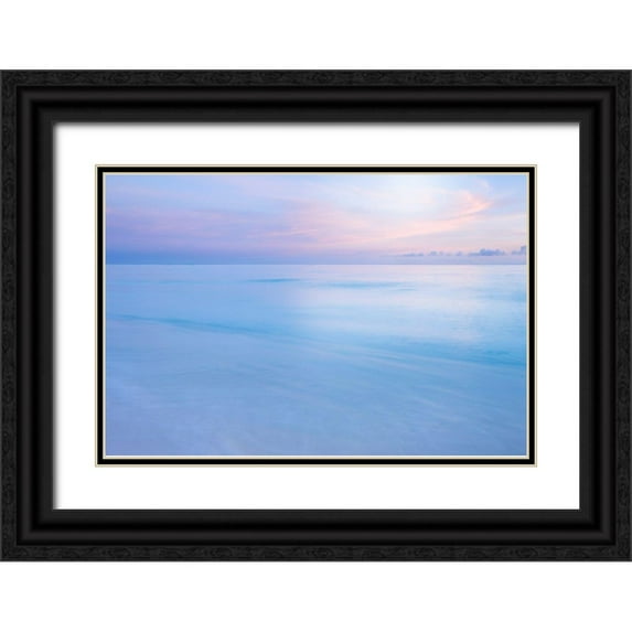 Delimont, Danita 32x23 Black Ornate Wood Framed with Double Matting Museum Art Print Titled - Midway Atoll