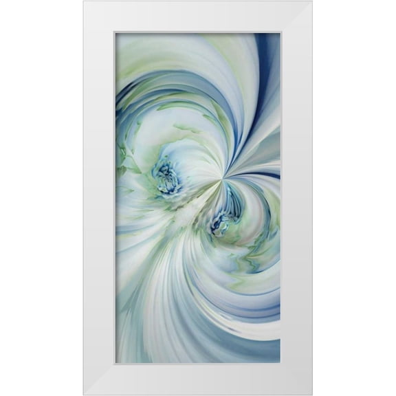 Delimont, Danita 9x14 White Modern Wood Framed Museum Art Print Titled - Dahlia Duo