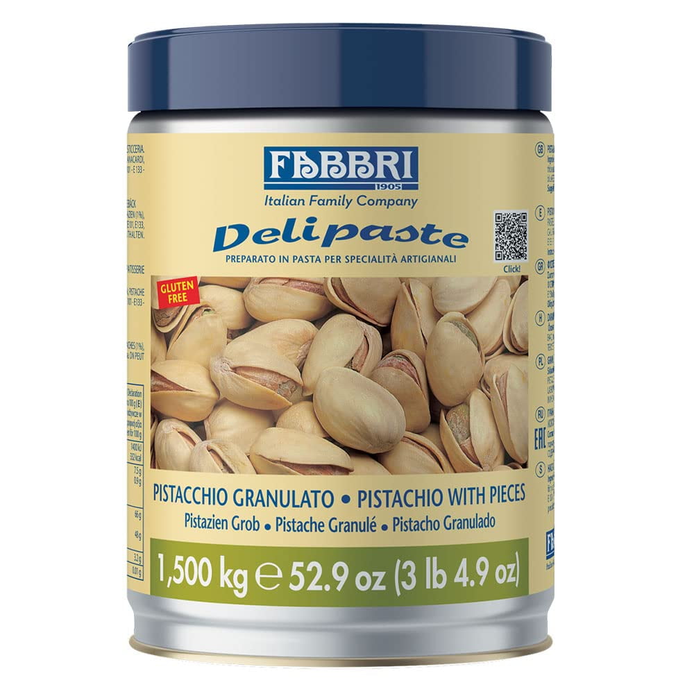Delipaste Pistachio Ground (with pieces), Flavoring Compound for Gelato