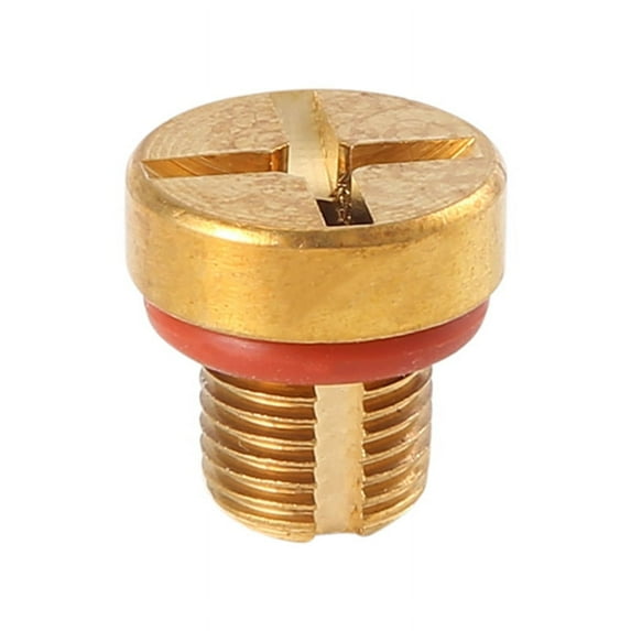 17111712788 Radiator Overflow Coolant Expansion Tank Bleeder Screw Gold for E36 E39 E46 Etc.