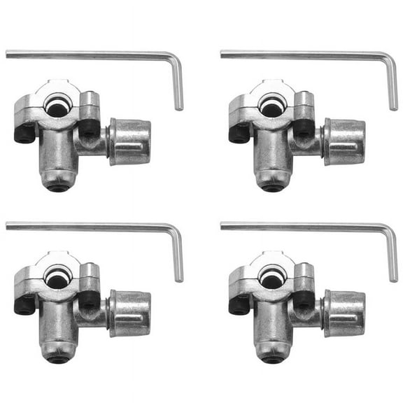 Deliqiba 4 Pack BPV-31 Piercing Valve Line Tap Valve Kits Adjustable for Air Conditioners HVAC 1/4 Inch,5/16 Inch,3/8 Inch Tubing