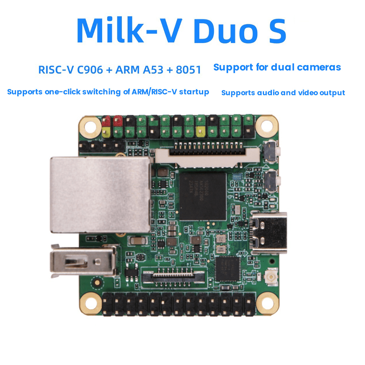 Qilidiba Milk-V Duo Milk-V Duo S 512M-Wifi Development Board Risc-V ...