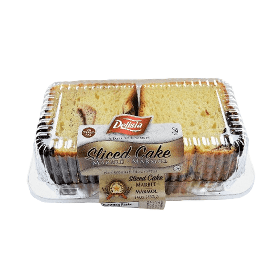 Delisia Cake Sliced Marble 14oz