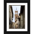 thumbnail image 1 of Delisle, Gilles 17x24 Black Ornate Wood Framed with Double Matting Museum Art Print Titled - Italy, Tuscany, Pienza City street view, 1 of 4