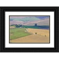 thumbnail image 1 of Delisle, Gilles 32x23 Black Ornate Wood Framed with Double Matting Museum Art Print Titled - Italy, Tuscany, Pienza Tuscan landscape, 1 of 4