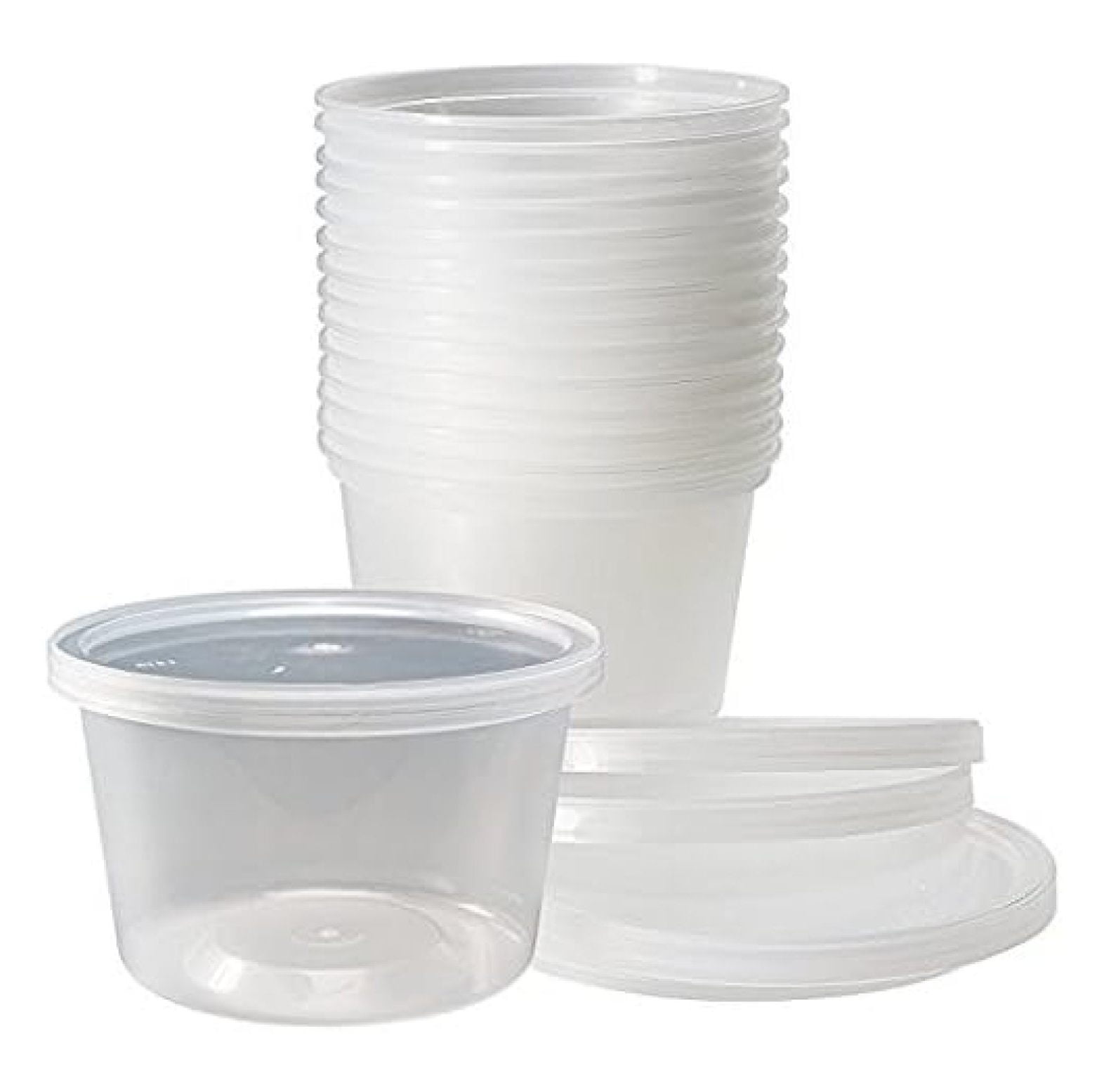 Delitainer 16 oz. Deli Food Containers w/ Lids - Pack of 36 By: